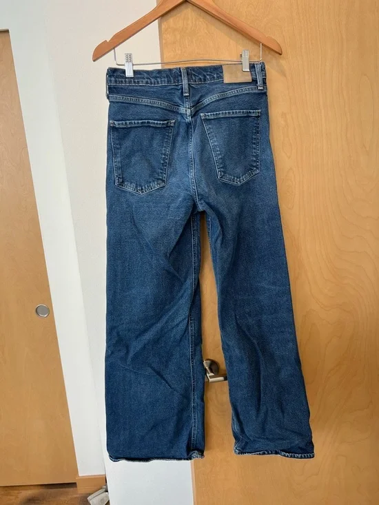 Citizens Of Humanity Dark Blue Wide-Leg High-Rise Jeans - Picture 4 of 4